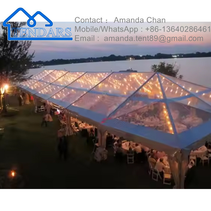 Aluminium Alloy PVC Waterproof Transparent Span Event Marquee Tent For Outdoor Wedding On Sale