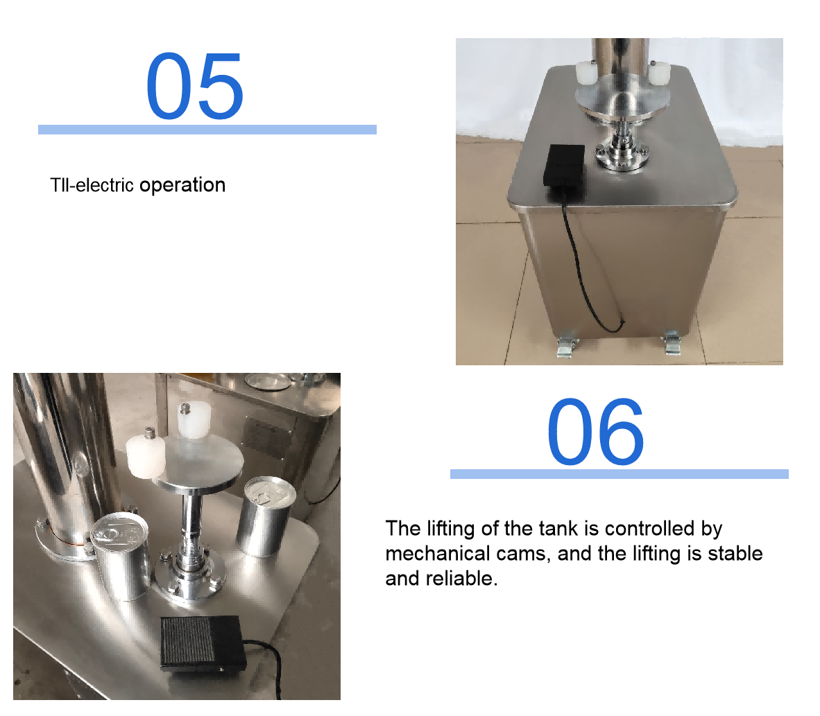 Lw-B4B3 High Speed PLC Electric Can Sealing Machine 380V