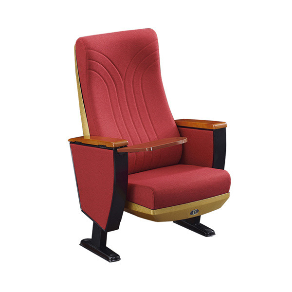 Gold Cover Back ISO14001 Certified Folding Auditorium Chairs Standard Size