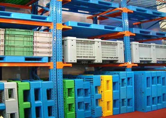 Steel Q235B Industrial Pallet Rack Shelving , Drive Through Pallet Rack System