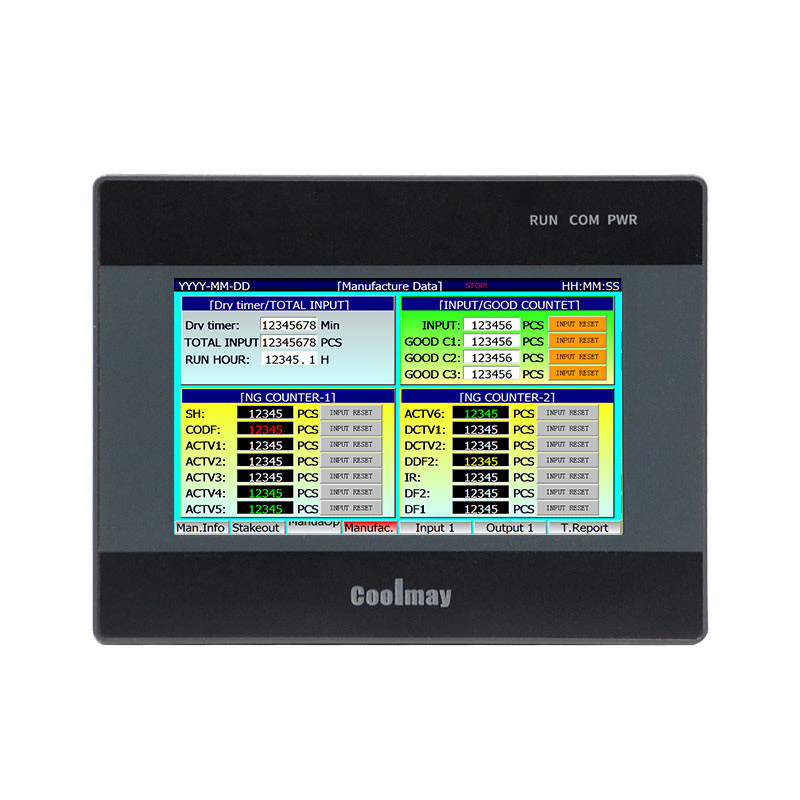  Modbus Controlador HMI PLC Controller Single Phase 6 Channel 60Khz Manufactures