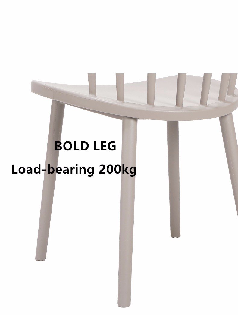 colorful pp plastic chairs dining modern windsor chair