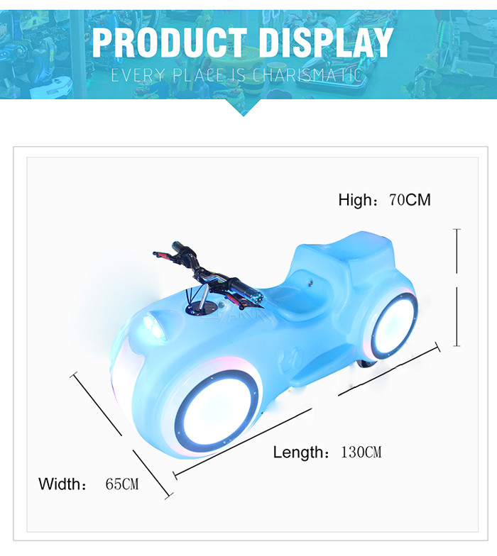 Amusement Park Prince Motorcycle Kids Bumper Car Remote Start Mode