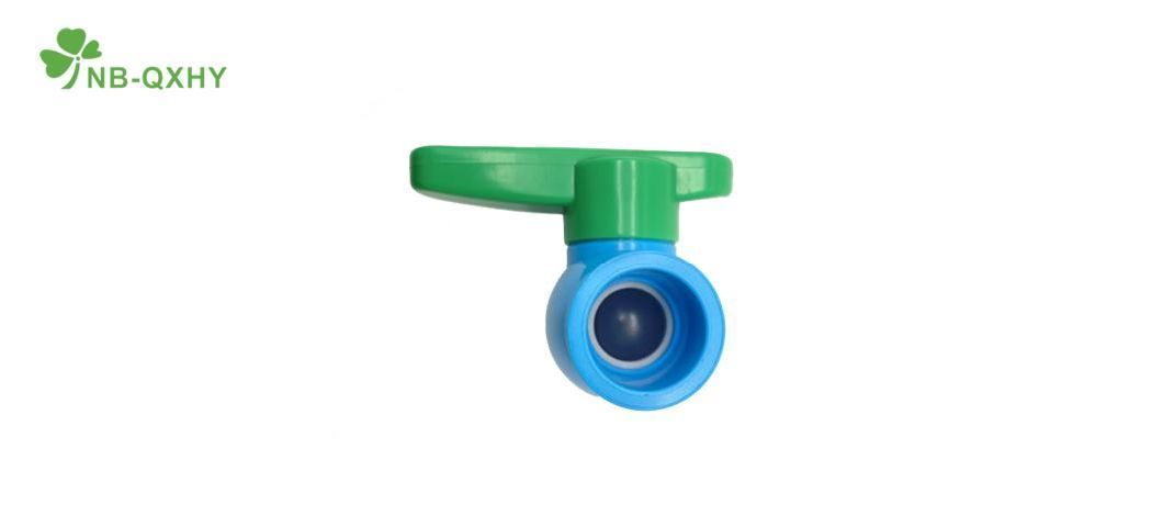 Nb-Qxhy Green Butterfly Handle Plastic PVC Compact Ball Valve with Water Supply