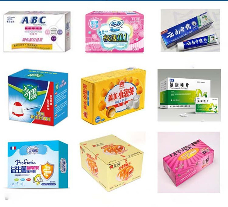 Full Automatic Corrugated Box Making Machine Food Wafer Flap Insert Carton
