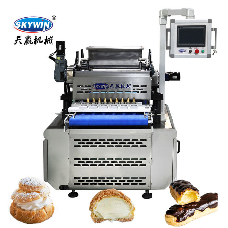 ECLAIRS Puff Making Machine Tray Type Mini Puff Extruder Machine PLC