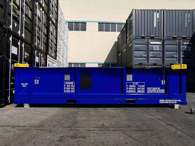 20ft DNV2.7-1 Standard Half Height Offshore Cargo Baskets Container with 14.00 cbm Capacity Design Standard ISO10855