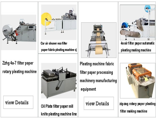 5-65m/Min Air Filter Making Machine , 50HZ Rotary Pleating Machine