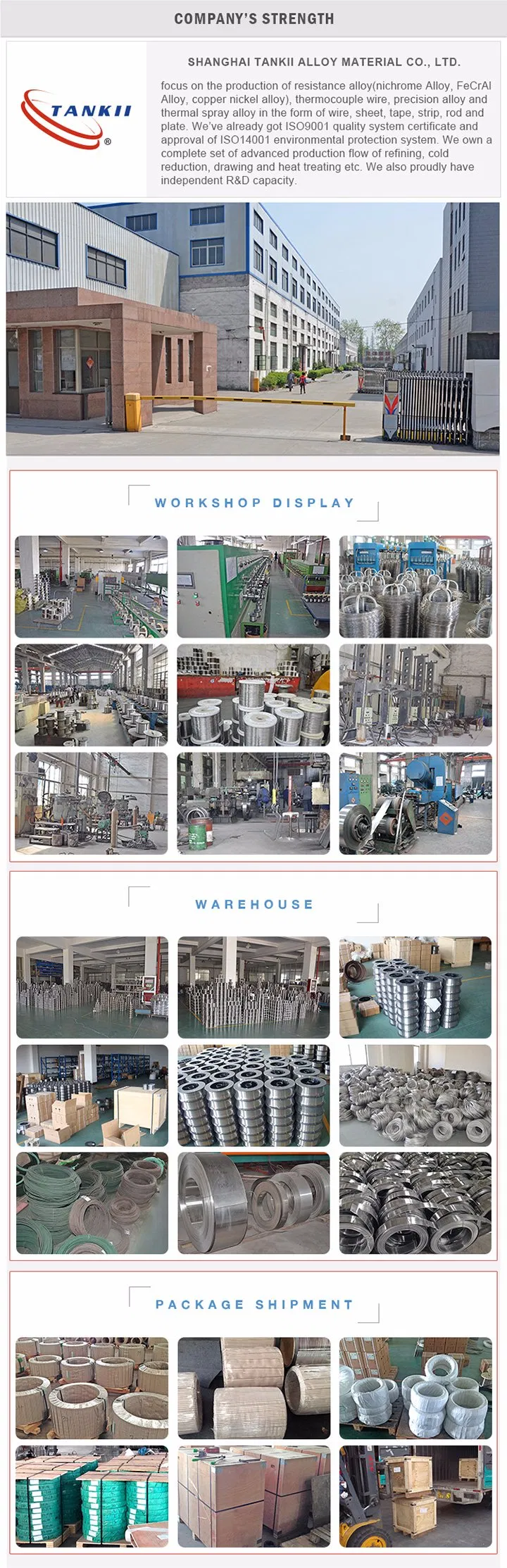 CuNi44 Wholesale Nickel Based Alloy Flat Nickel Wire