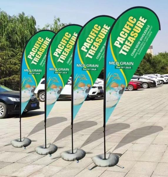 Quality Flying Custom Feather Promotional Flag Pipe For Advertising Teardrop Banner Swooper Flag for sale