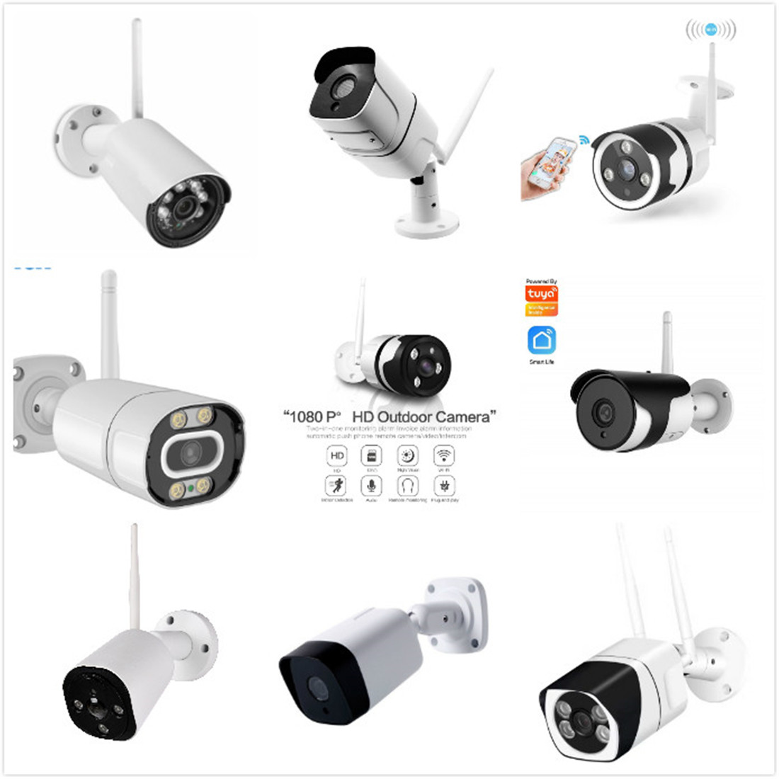 Outdoor Waterproof Wifi IP Camera 1080P(AK8635)