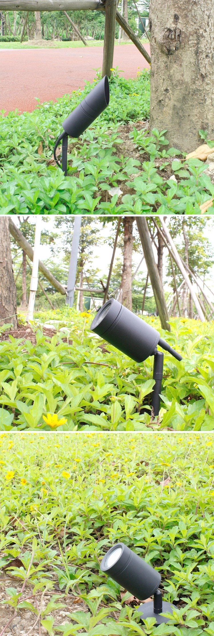 Aluminum Shell Garden Ground Lights 10w Water Resistant 2700-6500K CCT