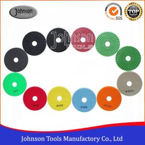 China Circular Shape Wet Granite Polishing Pads , Spiral Diamond Polishing Tools on sale
