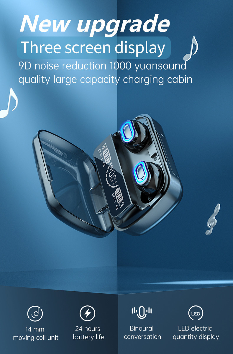 HSP HFP 50mAh Noise Cancelling Earphones 5.1 Bluetooth Random Switching