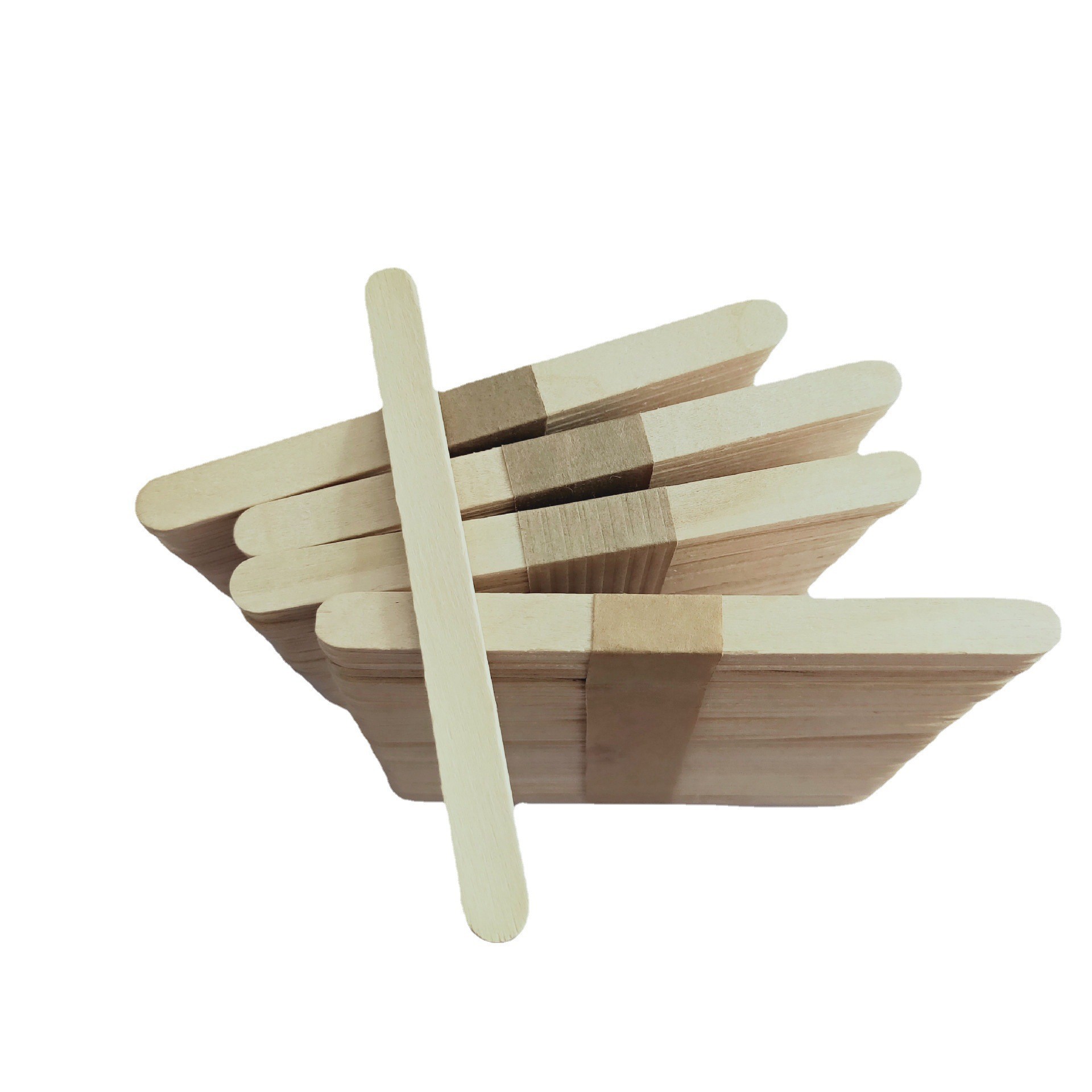 FDA Approved Disposable Wooden Ice Cream Stick Colourful Ice Cream Sticks