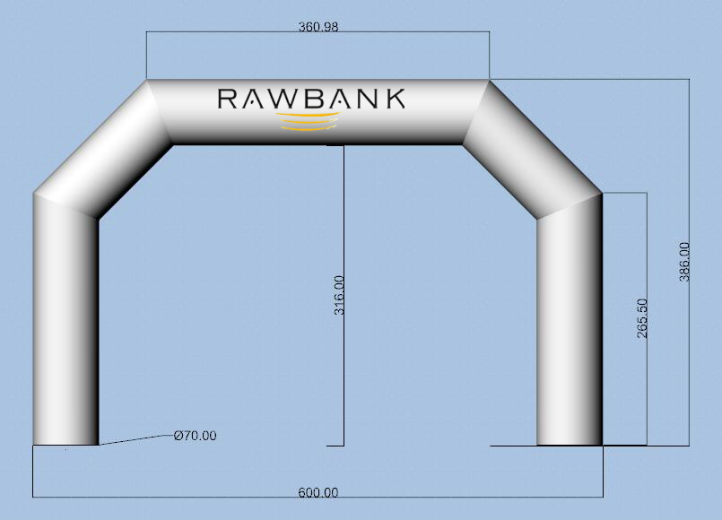 Custom Logo size waterproof start welcome finish gate inflatable misting Arch