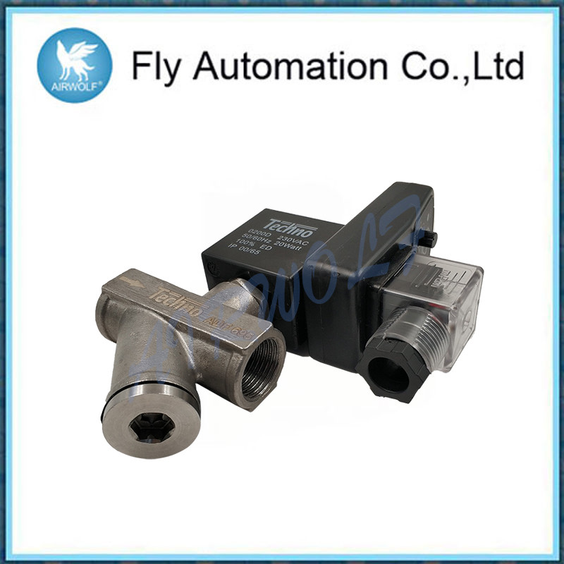 High Pressure Timer Auto Water Solenoid Valve / 2 Way Stainless Steel Drain Valve
