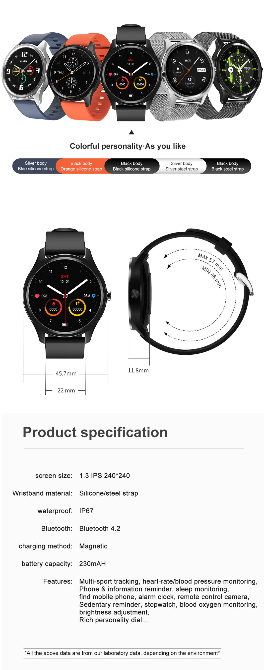 Real-Time Measurement Wechat Movement Heart Rate Individuality Present Dropshipping Dt55 Smart Wristband