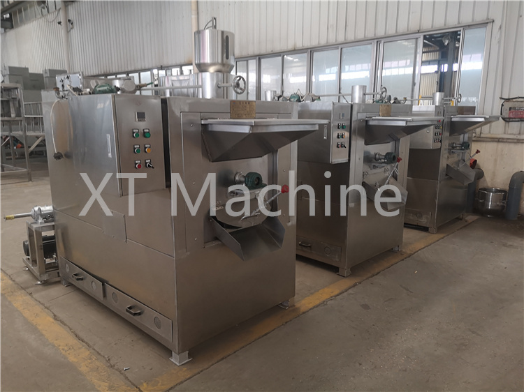 Batch Drum Hazelnut Roasting Machine 380v 220V For Almond Groundnut