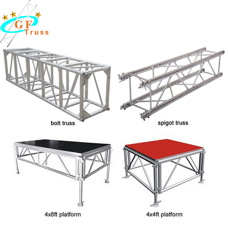 290*290mm 6061-T6 Aluminum Spigot Truss Outdoor No Rust