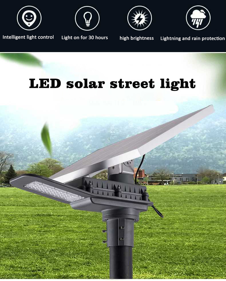 2400lm 15w Split Solar Street Light Solar Panel Street Lamp With Lifepo4 Battery