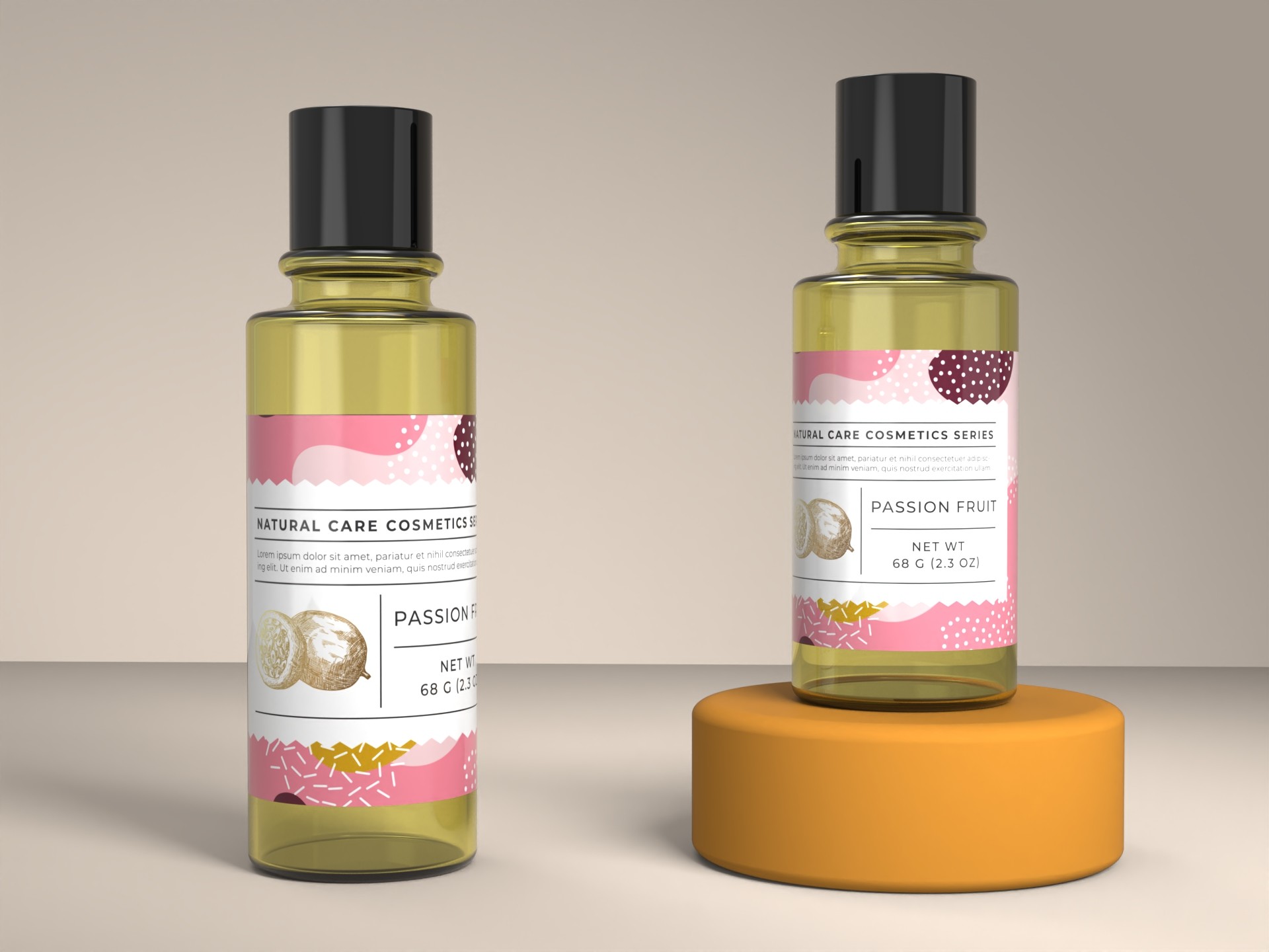 Green 150ml 100ml Empty Serum Toner Plastic Bottle Cosmetic PET Packaging