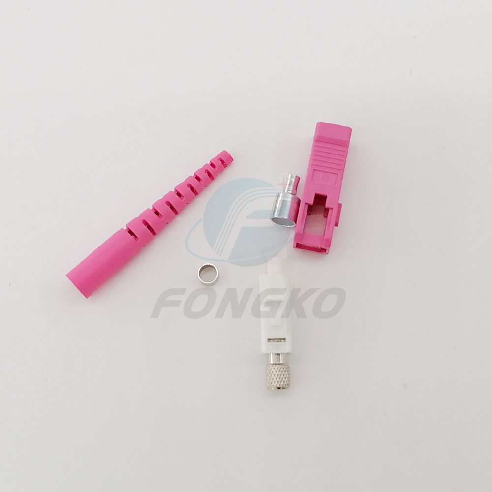 Sc Upc OM4 Simplex Fiber Optic Connector And Couplers for FTTH FTTX cable