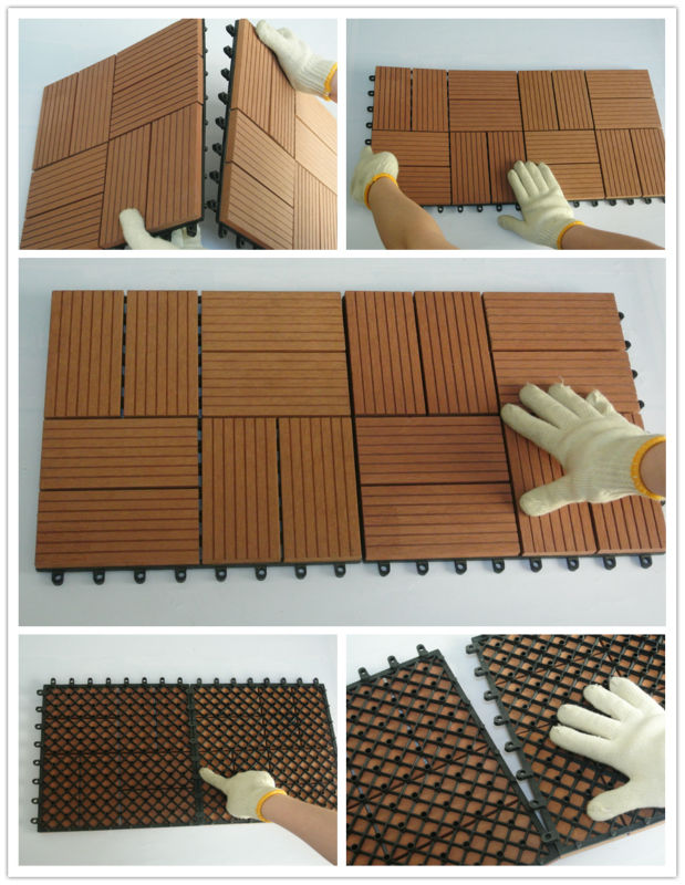 Create a Beautiful Outdoor Area with WPC Tile and Durable 300x300x22/25mm Deck Tiles