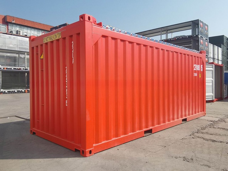 31 cbm Capacity Open Top Container for Offshore Dry Storage in Steel and Corten Steel BV CSC Certified Optional Sling Shackles