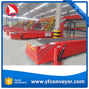 40ft Container Loading Unloading Telescopic Belt Conveyor with Hydraulic Lift