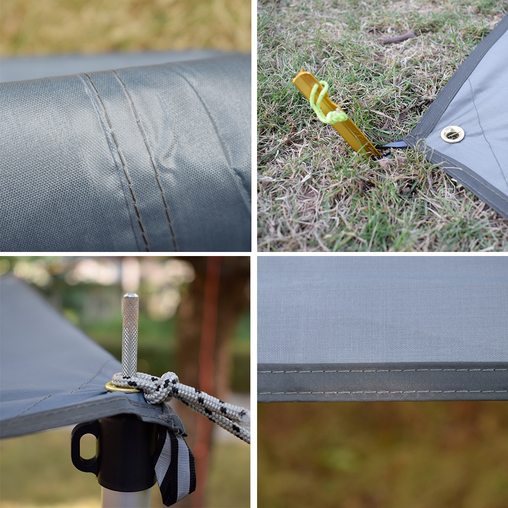 3 Season 210T Ripstop Nylon 10Ft Camping Sun Shelter