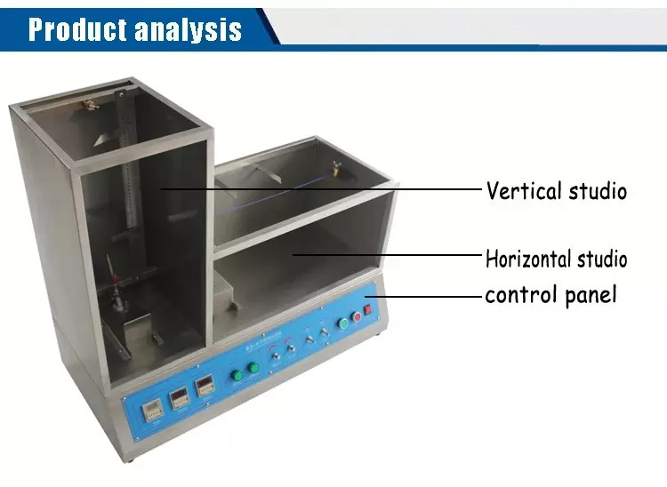 Electric Wire Vertical Horizontal Combustion Chamber Testing Machine