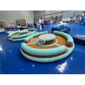 Water Entertainment Customized Color Blow Up Dock Inflatable Pontoon Raft For