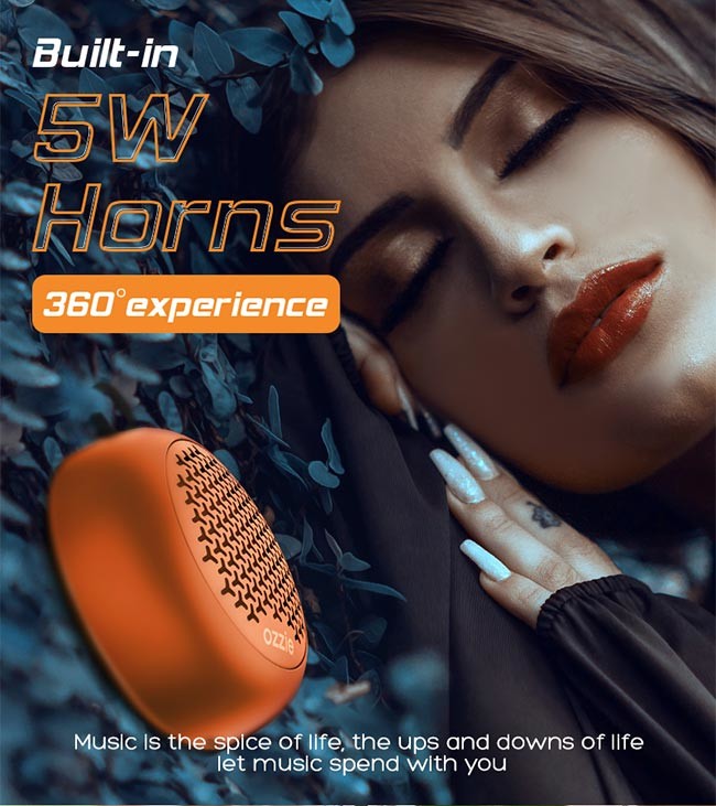 IPX4 Waterproof Portable Bluetooth Speaker With TPU ABS Plastic Fabrics