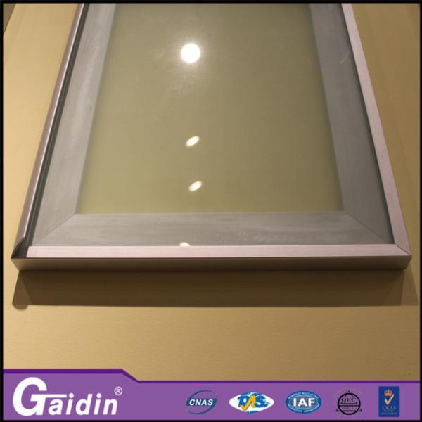 mill finished anodized glass insert electrophoresis kitchen cabinet aluminum
