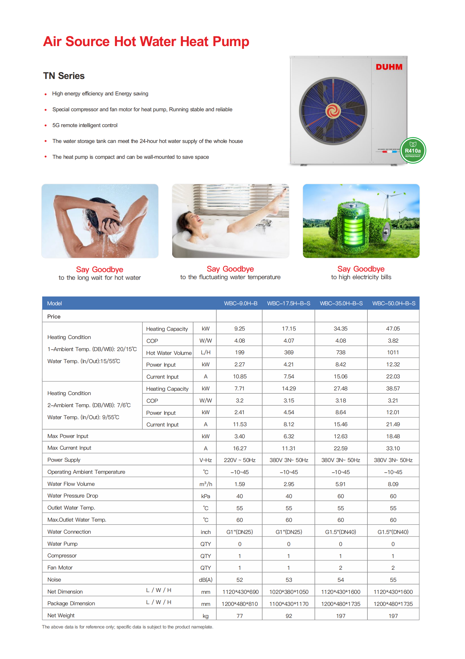 Intelligent OEM 50kw Air To Water Heat Pump Manufacturers For Household Hot Water Energy
