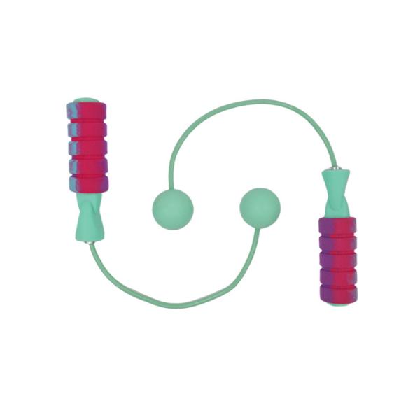 Colorful Anti Slip Adjustable Jump Rope EVA Foam Handles Skipping Rope Ball For