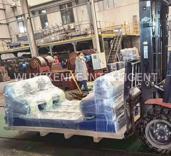 100 Ton Self Aligned Welding Rotator Factory Turning PU Roller