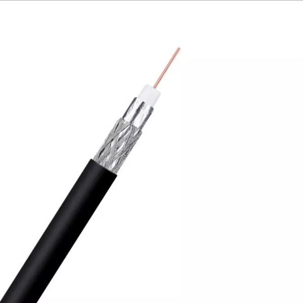 RG6U CCS 95% AL PVC RG6 Bonded Aluminum Polyproylene CCTV Coaxial Construction