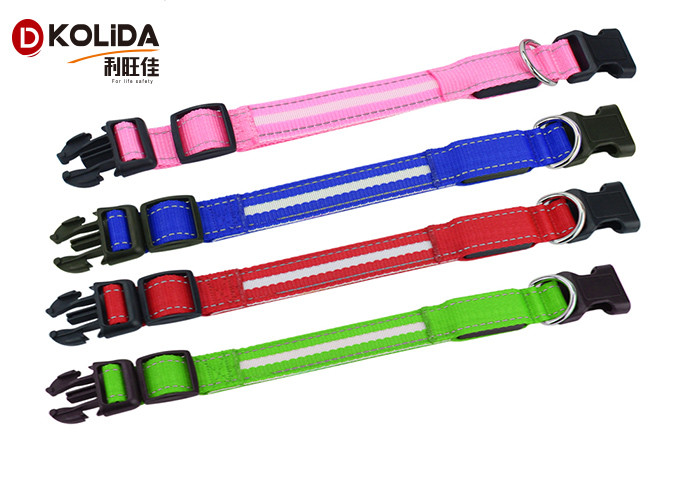 Adjustable Night LED Flashing Dog Collar Luminous Pet Necklace Collar