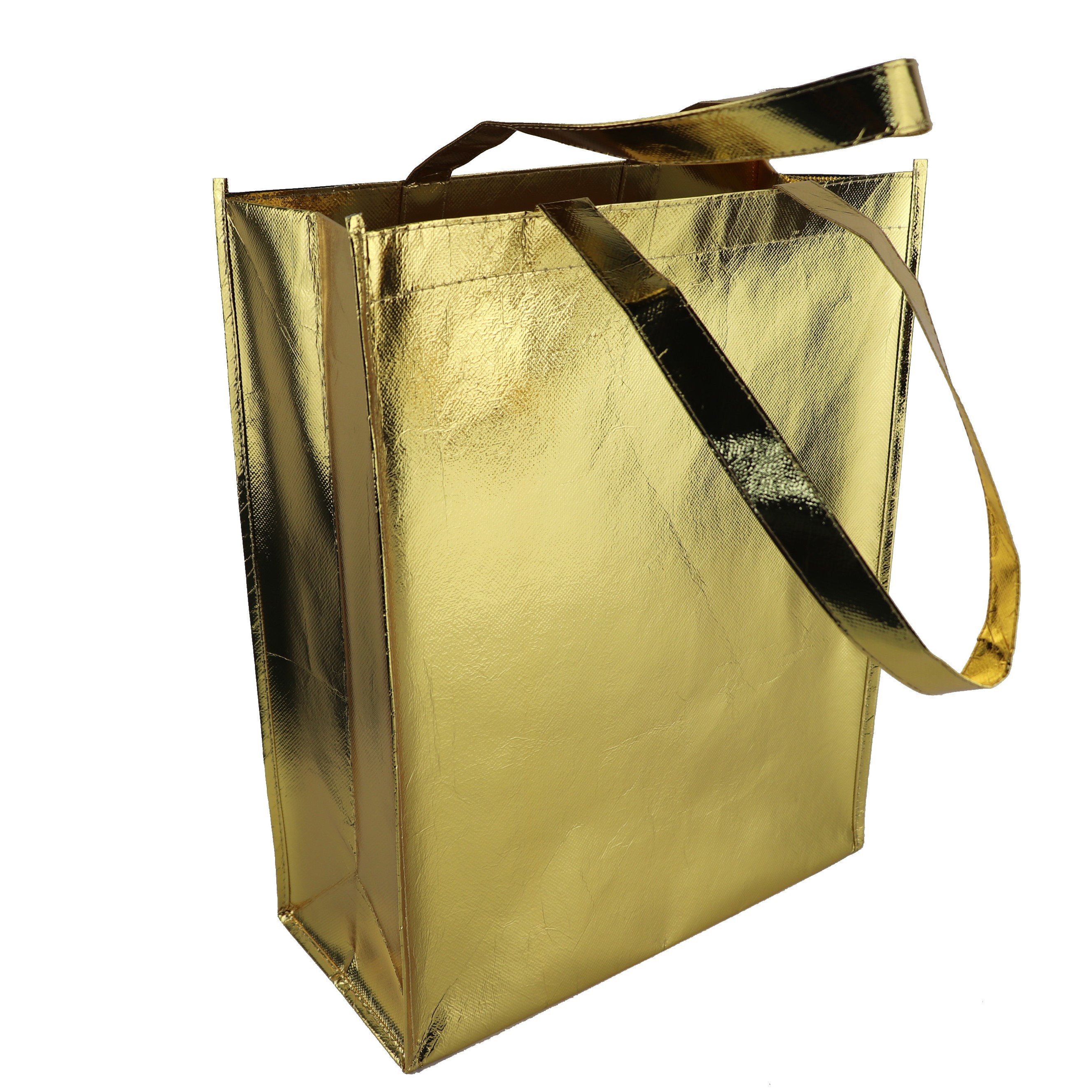 Metallic Non Woven Gift Bags , Laminated Non Woven Polypropylene Bags Fashonable