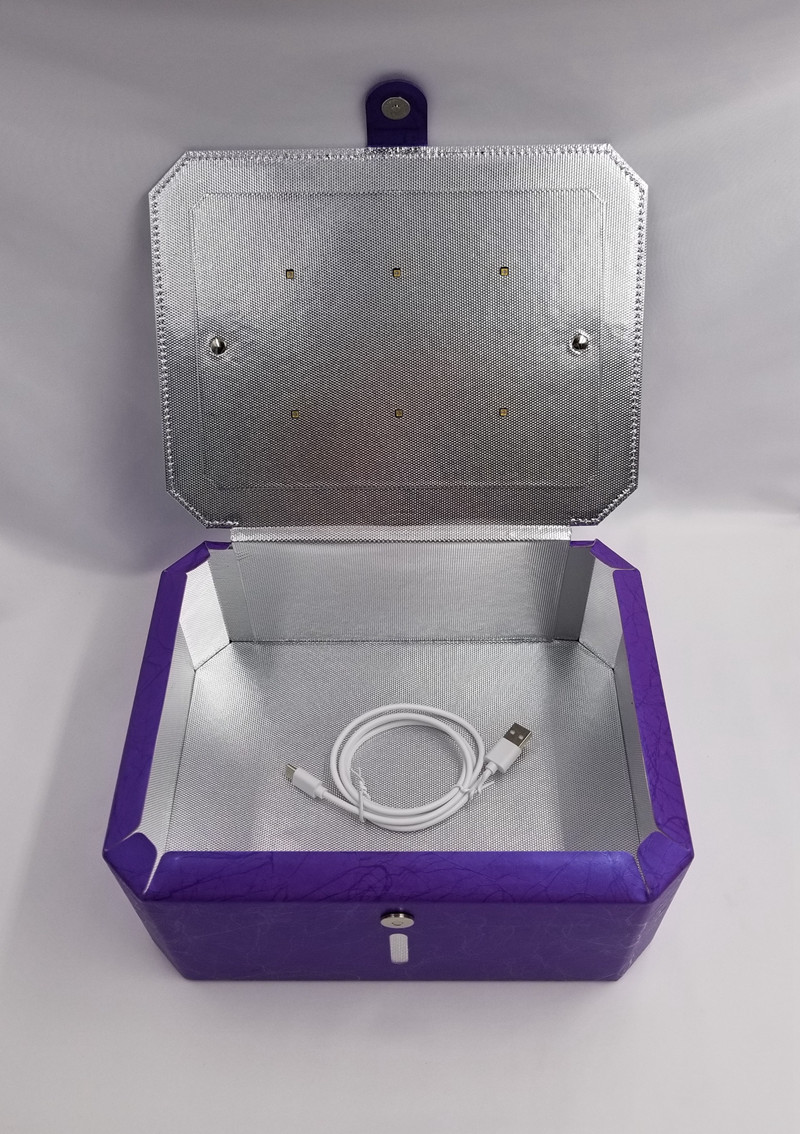 Household Fabric 6 pcs One Button UV LED Sterilizer Bag