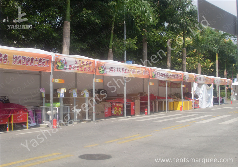 100 Percent Utilization Anodized Aluminum Frame Tents , Clear Span Fabric Structures