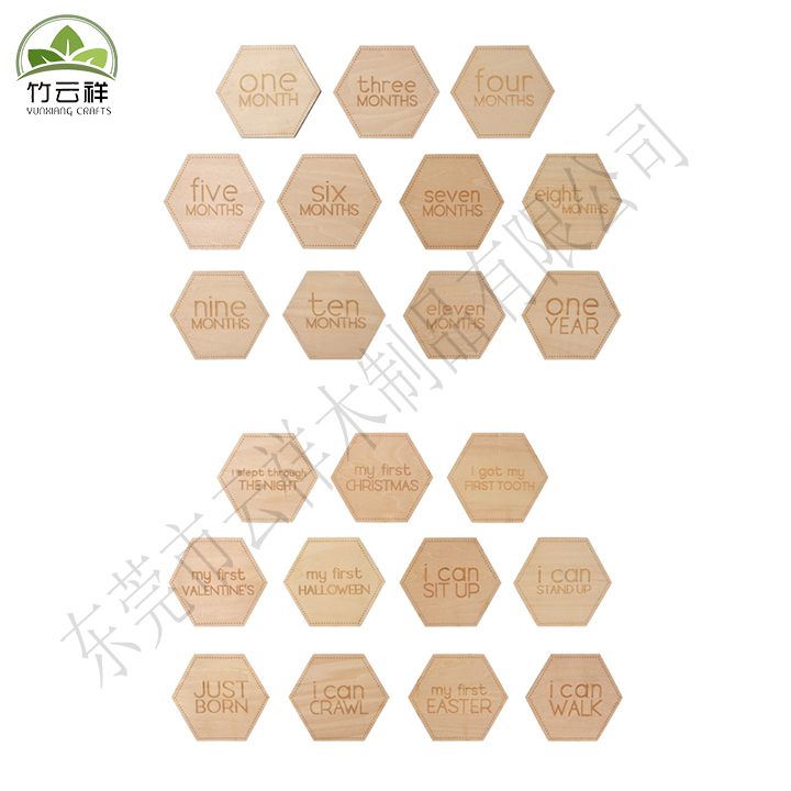 Wooden Christmas pendants small lanterns for home decorations
