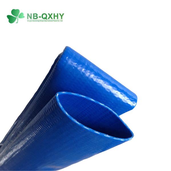 Hollow QX Heavy Duty 10 Bar Layflat PVC Hose for Water Discharge and Industrial