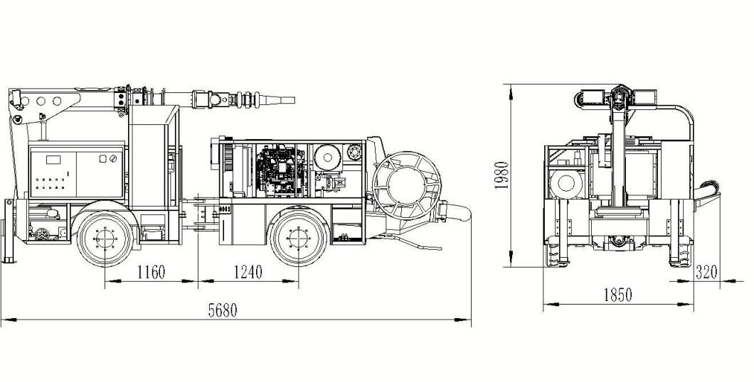 Underground Shotcrete Sprayer Concrete Spraying Machines Mining Shotcrete Sprayer