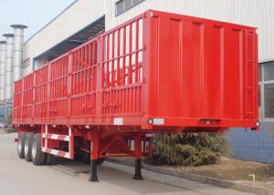 China CIMC best cargo trailer manufacture flatbed drop side livestock semi trailer for sale on sale