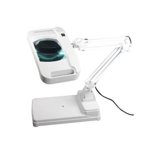 Large Lens Illuminated Magnifying Lamp Desktop LED Source Size 177mm X 113mm