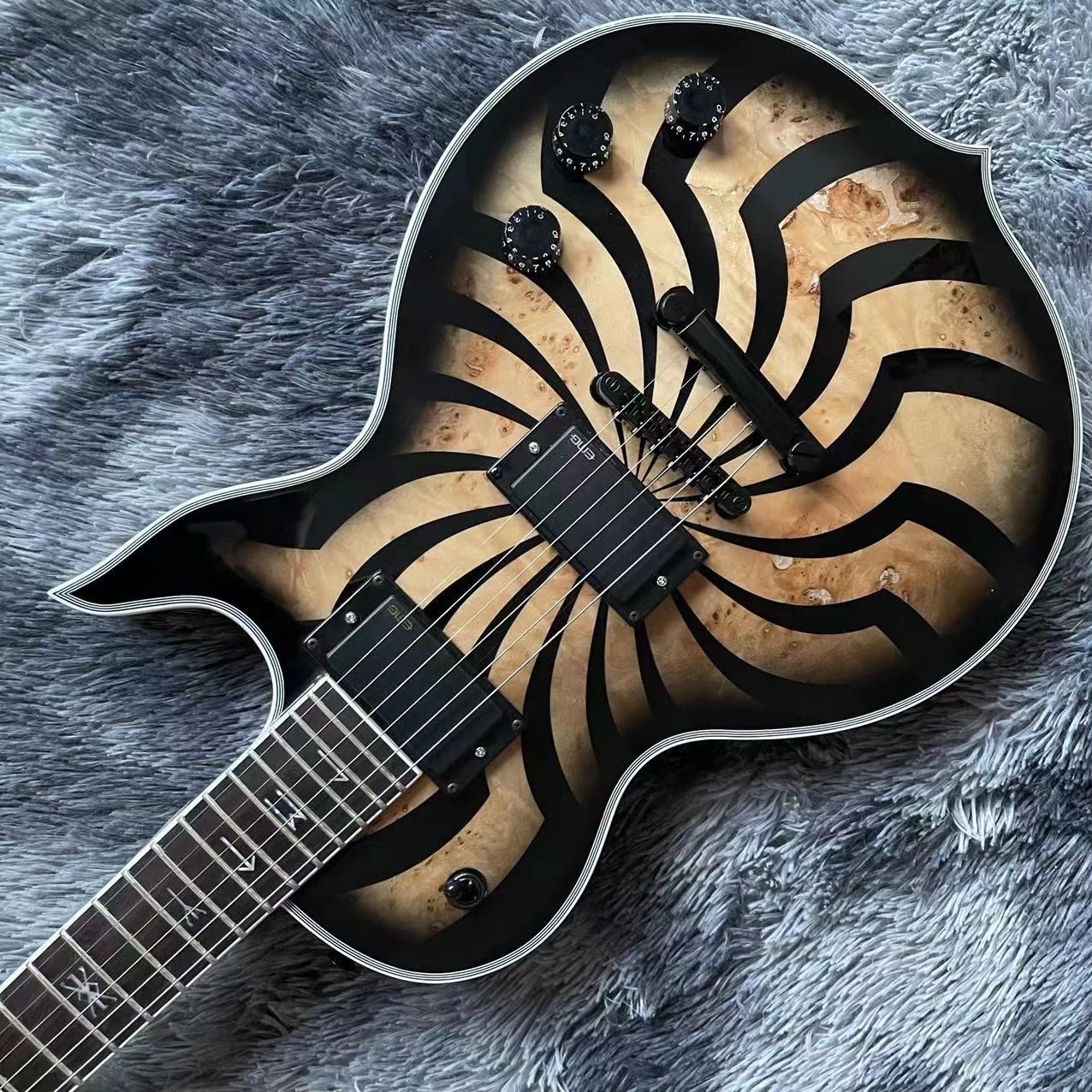 Custom Wylde Audio Odin Grail Charcoal Burst Buzzsaw Electric Guitar Accept OEM