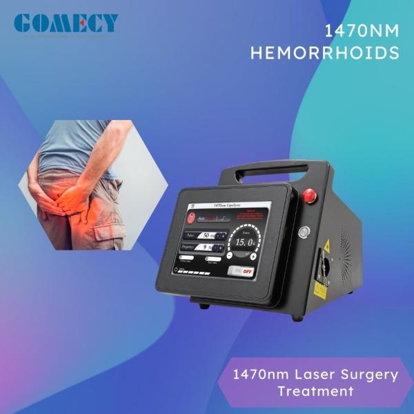 Quality Black Color Touch Screen 1470nm Hemorrhoids Laser Treatment System Endolift Laser EVLT Veins Reduct for sale